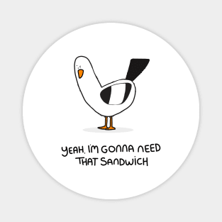 Grumpy Seagull Magnet